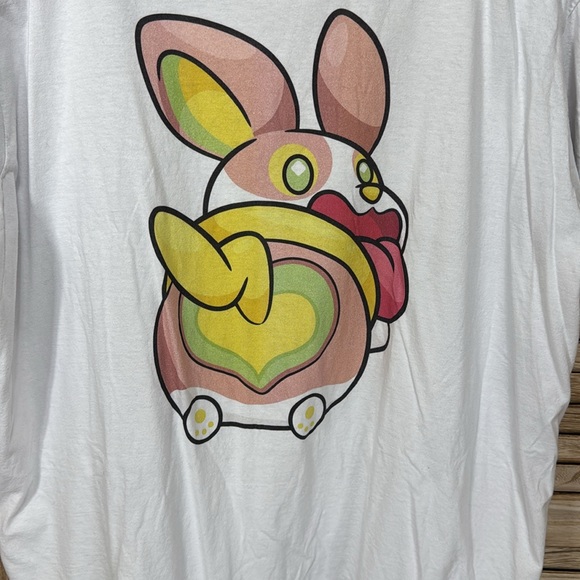 Delta Pokemon Yamper White T-Shirt Size 3x - Picture 2 of 6